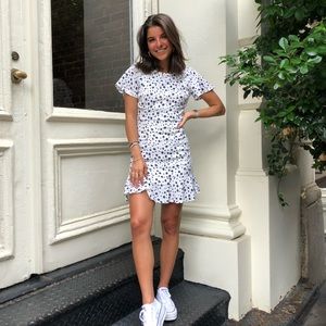 White floral dress